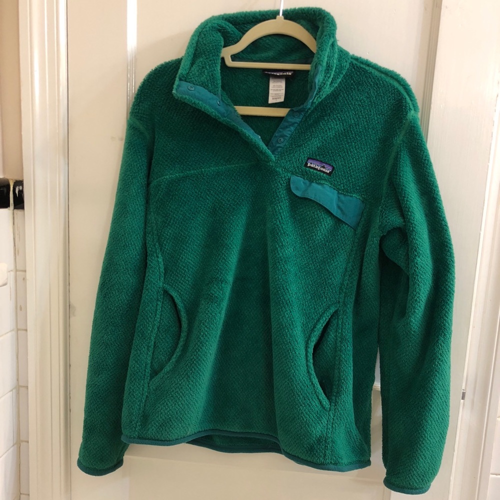 Emerald Green Patagonia Snap Pullover